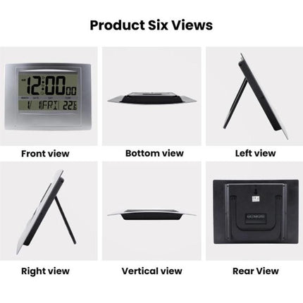 Home Big Screen Display Digital Electronic Wall Clock Living Room Temperature Clock