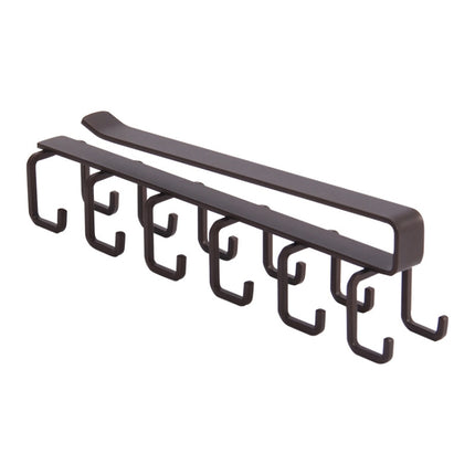Hole-free Hanging Cup Holder Clip-type Double-row  Hook Frame