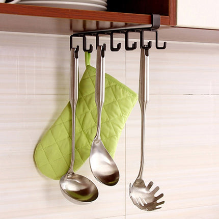 Hole-free Hanging Cup Holder Clip-type Double-row  Hook Frame