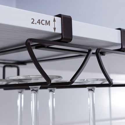 Free Punch Cabinet Wrought Iron Wine Glass Holder Upside Down Rack,Style: - DealBuddy