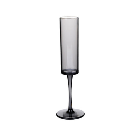 165ml Household Acrylic Champagne Glasses, Black, Transparent - DealBuddy