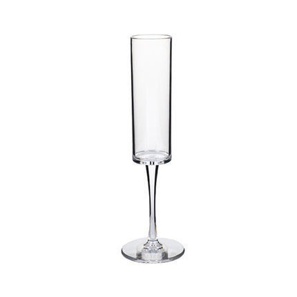 165ml Household Acrylic Champagne Glasses, Black, Transparent - DealBuddy