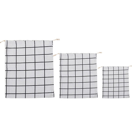 Cotton Linen Drawstring Pocket Sundries Storage Bag