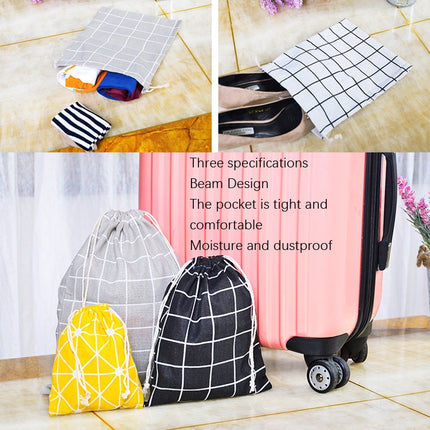 Cotton Linen Drawstring Pocket Sundries Storage Bag, Small+Medium+Large - DealBuddy