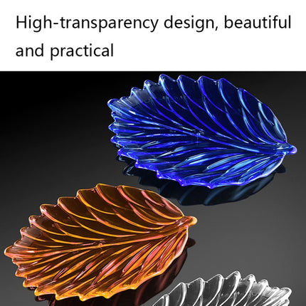 Acrylic Leaf Shape Fruit Tray and Shelf, Style:, Dish (Transparent), Dish (Blue), Dish (Amber), Dish (Purple), Shelf (Golden), Shelf (Black) - DealBuddy