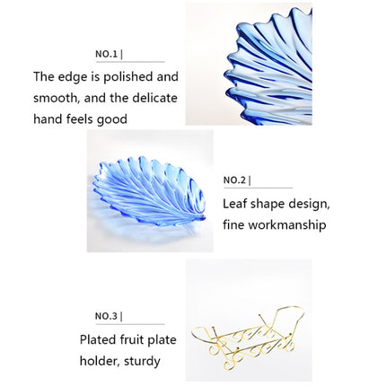 Acrylic Leaf Shape Fruit Tray and Shelf, Style:, Dish (Transparent), Dish (Blue), Dish (Amber), Dish (Purple), Shelf (Golden), Shelf (Black) - DealBuddy