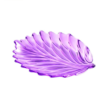 Acrylic Leaf Shape Fruit Tray and Shelf, Style:, Dish (Transparent), Dish (Blue), Dish (Amber), Dish (Purple), Shelf (Golden), Shelf (Black) - DealBuddy