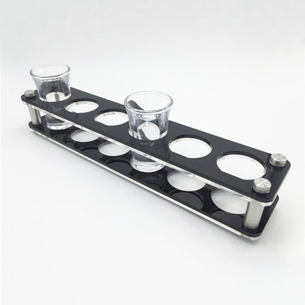 Acrylic Round Hole Wine Glass Holder, 6 Grids, 12 Grids - DealBuddy