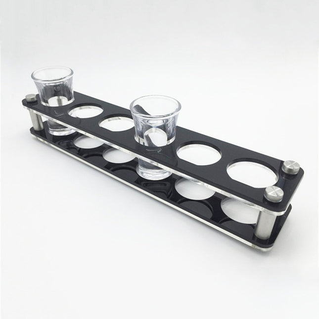 Acrylic Round Hole Wine Glass Holder, 6 Grids, 12 Grids - DealBuddy