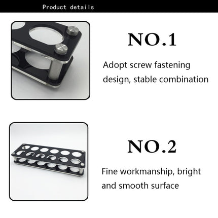 Acrylic Round Hole Wine Glass Holder, 6 Grids, 12 Grids - DealBuddy