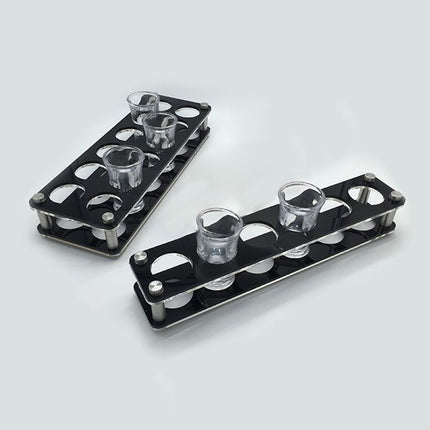 Acrylic Round Hole Wine Glass Holder, 6 Grids, 12 Grids - DealBuddy