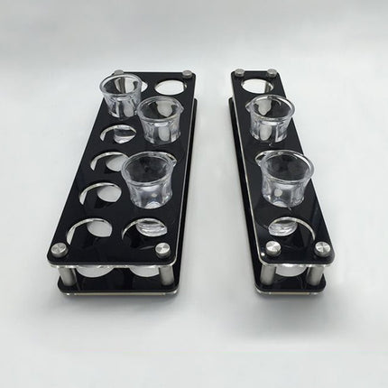 Acrylic Round Hole Wine Glass Holder, 6 Grids, 12 Grids - DealBuddy