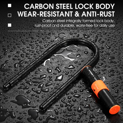 WEST BIKING Bicycle Carbon Steel Anti-Shear Anti-Theft U-Lock - DealBuddy