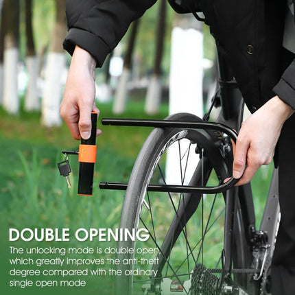 WEST BIKING Bicycle Carbon Steel Anti-Shear Anti-Theft U-Lock - DealBuddy