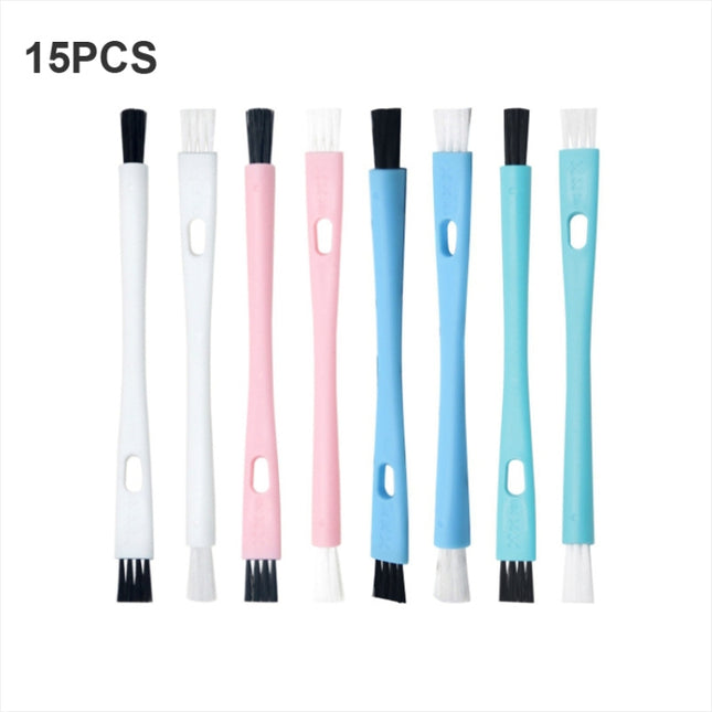 15 PCS Double-ended Cleaning Brush Coffee Maker Grinder Small Bristle Brush