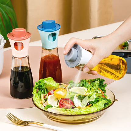 Large-caliber Press-type Cooking Barbecue Oil Spray Bottle, Pink, Blue, White - DealBuddy