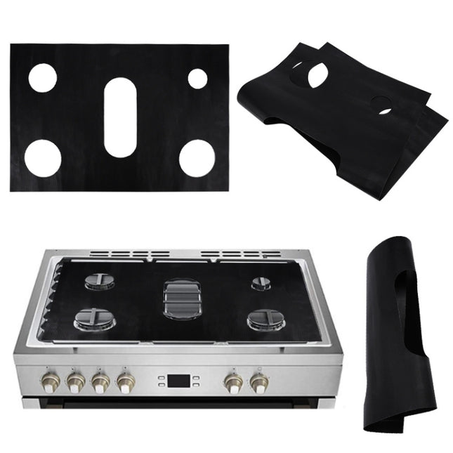 Gas Stove 5-hole Oil-proof Pad Teflon Protective Cover Anti-dirty Pad - DealBuddy
