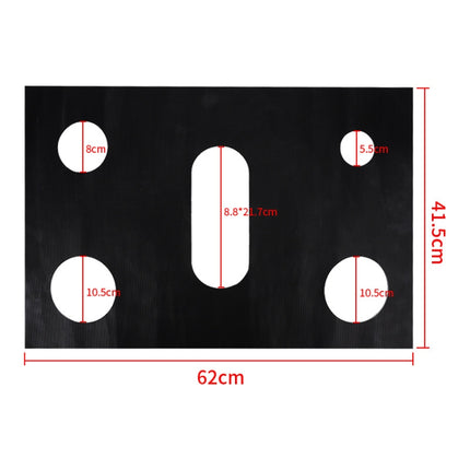 Gas Stove 5-hole Oil-proof Pad Teflon Protective Cover Anti-dirty Pad