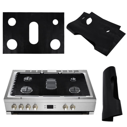 Gas Stove 5-hole Oil-proof Pad Teflon Protective Cover Anti-dirty Pad - DealBuddy