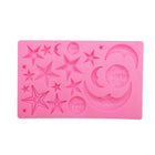 Star Moon Face Chocolate Clay DIY Silicone Mold