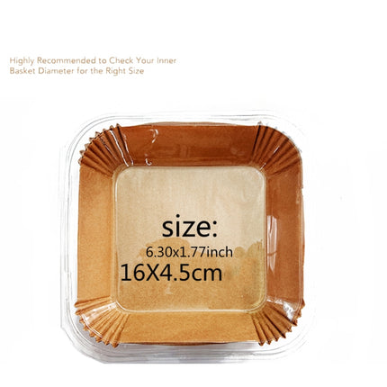 50pcs / Box Air Fryer Liner Baking Oil-absorbing Oil-proof Paper Tray, Normal Color 50 PCS, White 50 PCS - DealBuddy