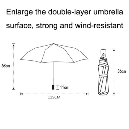 PARACHASE Ten-bone Double-layer Large Windproof Business Automatic Folding Umbrella