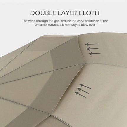 PARACHASE Ten-bone Double-layer Large Windproof Business Automatic Folding Umbrella