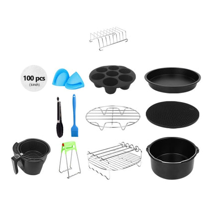 12 PCS/Set 7 Inch Air Fryer Baking Accessories Stainless Steel Set, 12 PCS/Set - DealBuddy