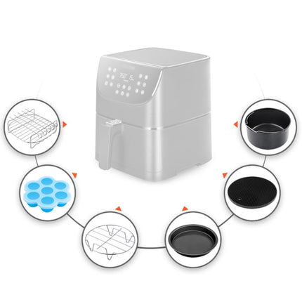 Air Fryer Baking Accessories Stainless Steel Set, 6 PCS/Set 6 inch, 6 PCS/Set 7 inch, 6 PCS/Set 8 inch - DealBuddy