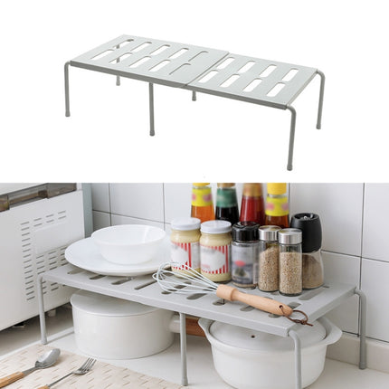 2460 Retractable Multifunctional Kitchen Shelf, White, Grey - DealBuddy