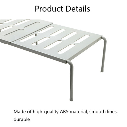2460 Retractable Multifunctional Kitchen Shelf, White, Grey - DealBuddy