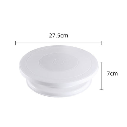 Home Piping Table Cake Turntable, White, Wheat, Blue, Pink - DealBuddy