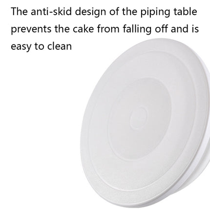Home Piping Table Cake Turntable, White, Wheat, Blue, Pink - DealBuddy
