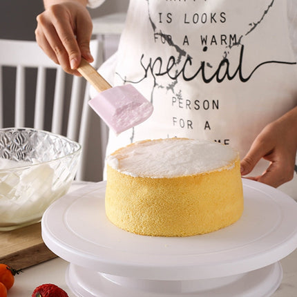 Home Piping Table Cake Turntable, White, Wheat, Blue, Pink - DealBuddy