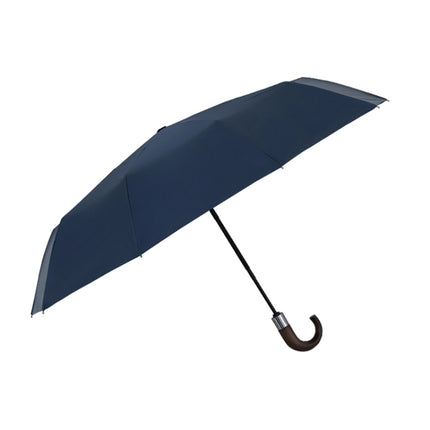 PARACHASE Solid Wood Bending Handle 10 Bone Three Fold Automatic Umbrella