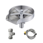 304 Stainless Steel+Soft Hose+G9/16 Three-way