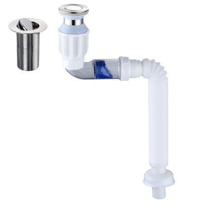Household Deodorant Washbasin Water Pipe, Style:, A Black Flap With Basket and Overflow, B White Flap With Basket and Overflow, C Black Flap No Basket With Overflow, D White Flap No Basket With Overflow, E Black Flap Without Basket and Overflow        ... - DealBuddy