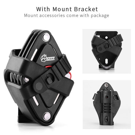 PAW Foldable Bike Lock Anti-theft Bicycle Lock Heavy Duty Chain Cable Padlock - DealBuddy