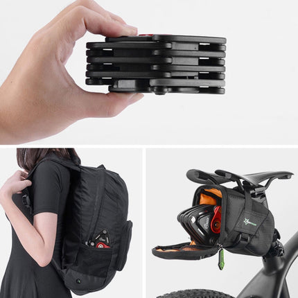 PAW Foldable Bike Lock Anti-theft Bicycle Lock Heavy Duty Chain Cable Padlock - DealBuddy