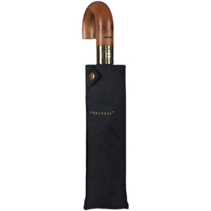 PARACHASE Large Ruggedized Shrink Retro Wind-Resistant Folding Umbrella