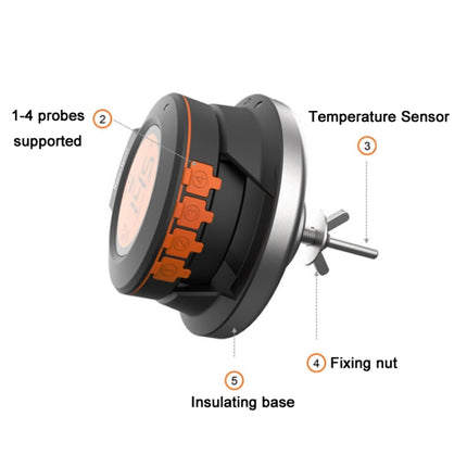 Kitchen Wireless Bluetooth Multifunction Oven Thermometer - DealBuddy