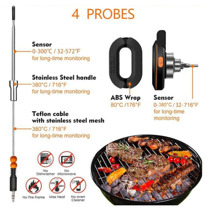 Kitchen Wireless Bluetooth Multifunction Oven Thermometer - DealBuddy