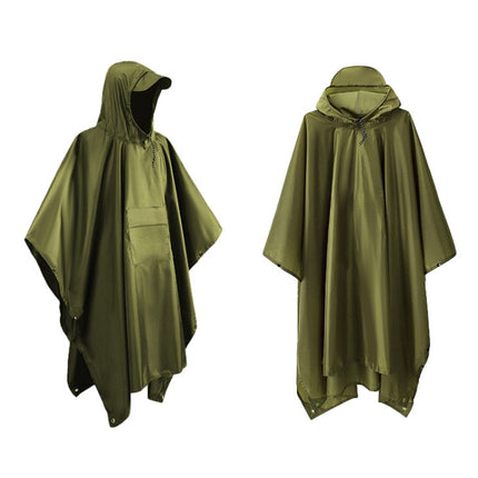 3 In 1 Raincoat Backpack Mountaineering Outdoor Hiking Rain Cape
