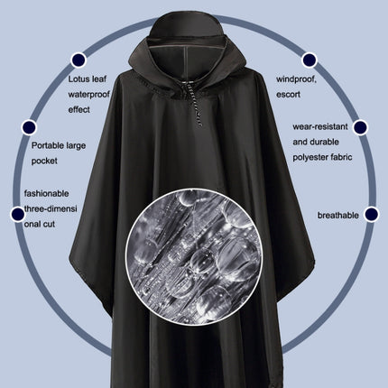 3 In 1 Raincoat Backpack Mountaineering Outdoor Hiking Rain Cape