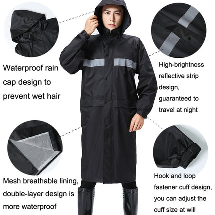 X18 Siamese Raincoat Outdoor Adult Reflective Riding Raincoat, XL, XXL, XXXL, XXXXL - DealBuddy