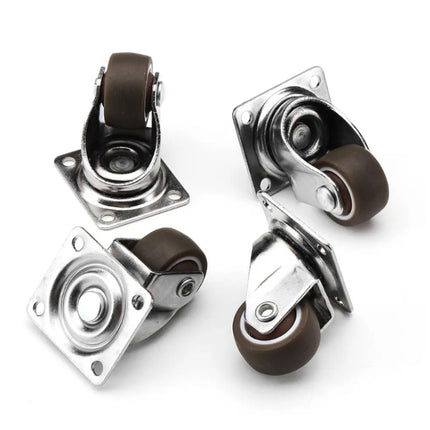 Folding Table Drying Rack Flat Bottom Movable Single Axis TPE Wheel