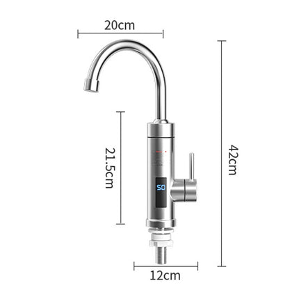 Household Kitchen Electric Hot Water Fauce EU Plug, Style:, Stainless Steel Type, Stainless Steel Universal Pipe Type - DealBuddy