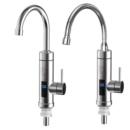 Household Kitchen Electric Hot Water Fauce EU Plug, Style:, Stainless Steel Type, Stainless Steel Universal Pipe Type - DealBuddy