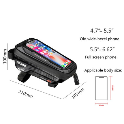 WILD MAN X2 1L Hard Shell EVA Bicycle Front Beam Bag - DealBuddy