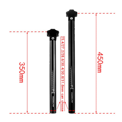 FMFXTR Mountain Bike Seat Post Bicycle Aluminum Alloy Sitting Tube, Specification:, 25.4x350mm, 27.2x350mm, 28.6x350mm, 30.4x350mm, 30.8x350mm, 31.6x350mm, 25.4x450mm, 27.2x450mm, 28.6x450mm - DealBuddy
